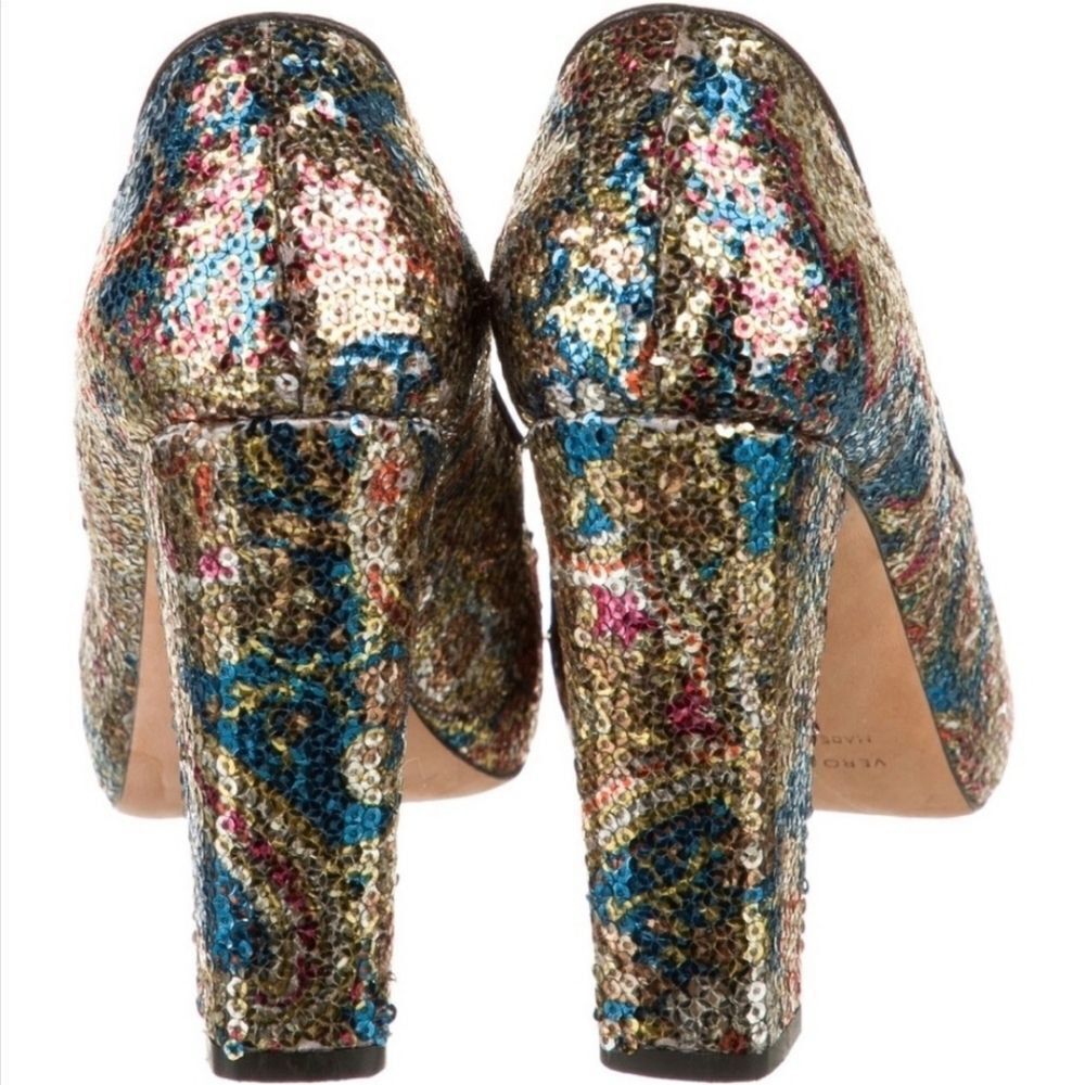Carven sequin heels platforms‎ - Picture 3 of 5